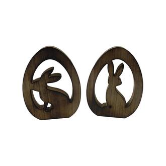 Œuf en Bois Lapin Dans L'Œuf