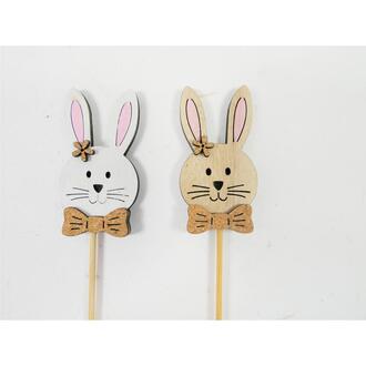 Nœud en Bois en Forme de Tête de Lapin