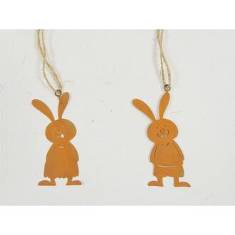 Lapin en Métal Oriental/Rouillé
