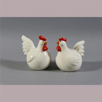 Ceramic Rooster/Hen Bruno&Brunhilde