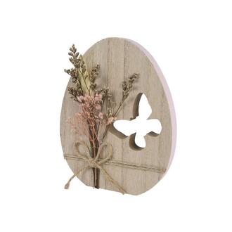 Wooden Egg Butterfly/Dried Flower