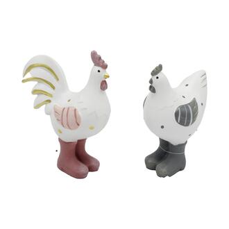 Resin Chicken/Rooster Ivanka+Donald