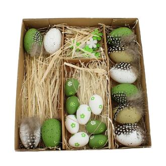 Assortiment de Décorations de Pâques Mix/Œufs/Fleurs