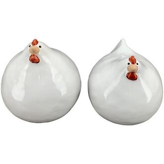 Ceramic Chicken Ivory