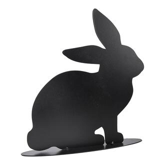 Lapin en Métal Noir