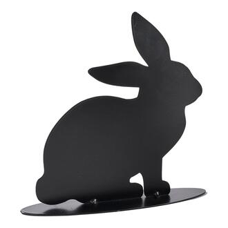 Lapin en Métal Noir