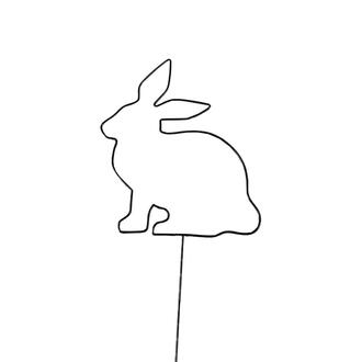 Metall Hase Silhouette