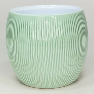 Jardinière en Céramique Plissée