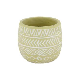 Zement Übertopf Ornamentmuster