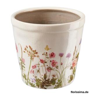 Jardinière en Céramique Champ de Fleurs