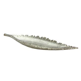 Metal Bowl Aluminum/Leaf/Broken