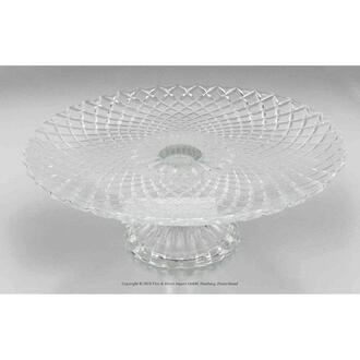 Glas Tortenplatte Raute
