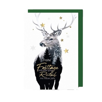 Weihnachtskarte Frohe Festtage