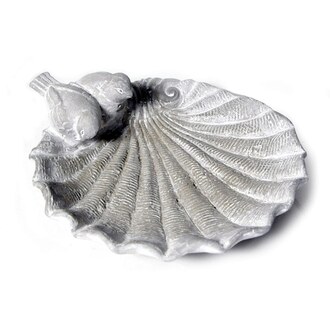 Keramik Vogeltränke Muschel