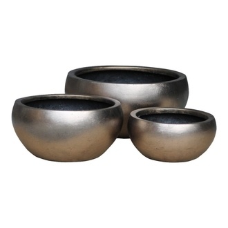 Polystone Schale Silver