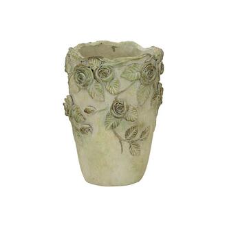 Zement Vase Rosenranke/Valo