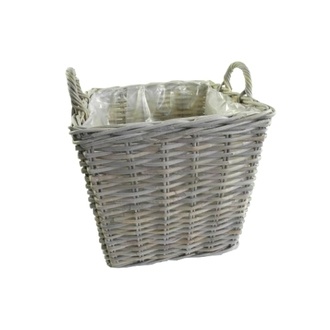 Rattan Übertopf Flori/Kubu/Henkel/Quadro