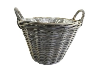 Rattan Übertopf Flori/Kubu/Henkel