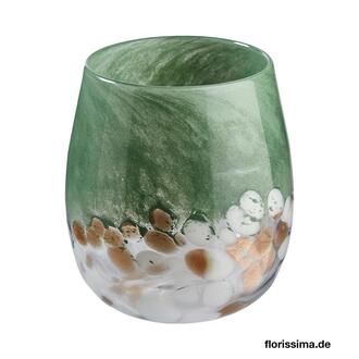 Vase en Verre Marbré