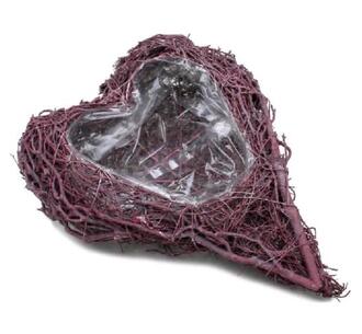 Vine Plant Heart Burgundy