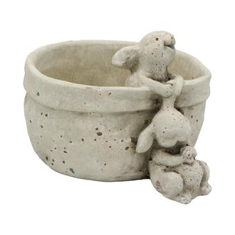 Zement Schale Hase/StoneArt