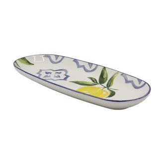Keramik Platte Lemon/oval