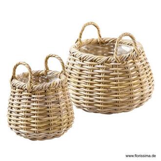 Rattan Übertopf Kubu/Bola