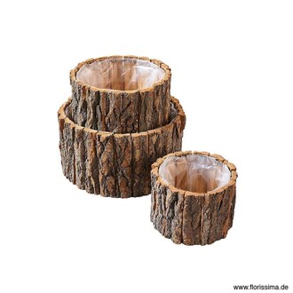 Rinde Übertopf Natura