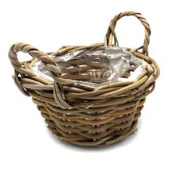 Rattan Pflanzschale Flori/Kubu/Henkel