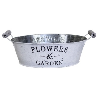 Jardin de Fleurs en Bol de Zinc