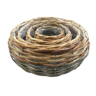 Rattan Planter Elba/Two-Tone