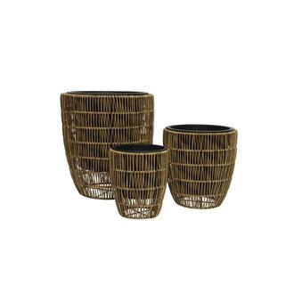 Übertopf Outdoor/Rattanoptik