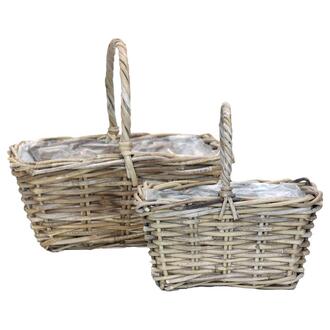 Rattan Ironing Basket Flori/Kubu