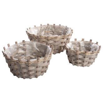Willow Plant Basket Grey