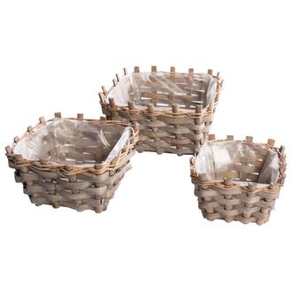Willow Plant Basket Grey