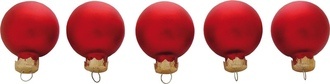 Weihnachtskugel Rot Matt
