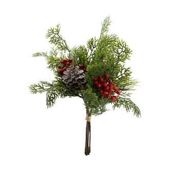 Kunststoff Tannenbund Zapfen/Beeren