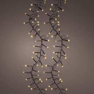  LED Lichterkette "Excellent/Twinkle" 8 Funktionen L=1 m  outdoor schwarz-gold 