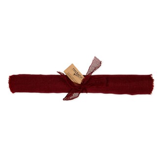  Deko Stoff "Chiffon" L=3 m B=28 cm weinrot 