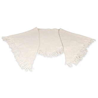 Stoff Schal "Dreieck" L=170 cm B=55 cm creme 