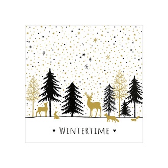 Weihnachtsserviette Wintertime
