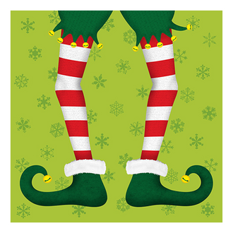 Weihnachtsserviette Jack der Elf