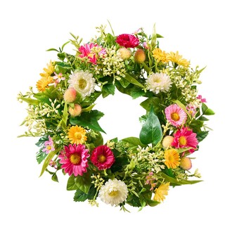 Kunststoff Bellieskranz Blüten