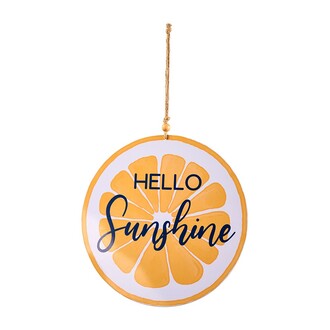Metall Zitronenscheibe Hello Sunshine