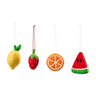Stoff Obstsortiment Wolle