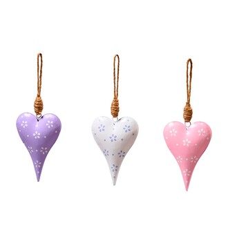 Metall Herz Blümchen