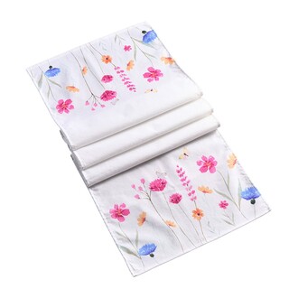 Stoff Tischläufer Blütenmuster