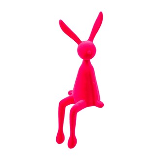 Kunststoff Hase Kantenhocker/beflockt