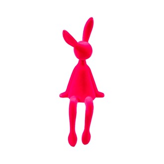 Kunststoff Hase Kantenhocker/beflockt