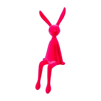 Kunststoff Hase Kantenhocker/beflockt